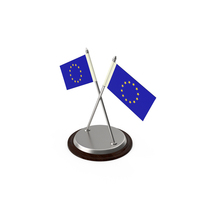 European Union Desk Flag PNG & PSD Images