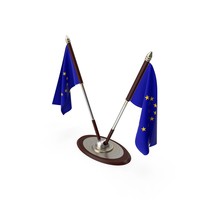 European Union Desk Flag PNG & PSD Images