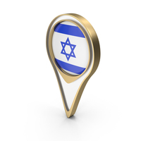 Israel Location Flag Symbol PNG & PSD Images