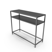 Demerrick 40'' Steel Console Table PNG & PSD Images