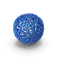 Blue Complex Geometric Shaped Object PNG & PSD Images