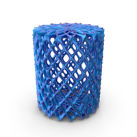 Complex Geometric Shape Object Blue PNG & PSD Images