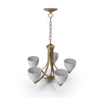 Hayden 5 Light Shaded Classic Traditional Chandelier PNG & PSD Images