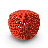 Red Complex Geometric Shaped Object PNG & PSD Images