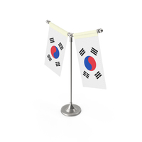 South Korea Desk Flag PNG & PSD Images