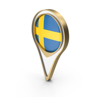 Sweden Location Flag Symbol PNG & PSD Images