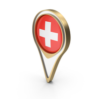 Switzerland Location Flag Symbol PNG & PSD Images