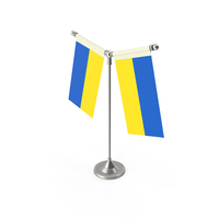 Ukraine Desk Flag PNG & PSD Images