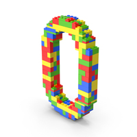Lego Number 0 PNG & PSD Images