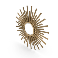 Mirror in the form of the sun Bertrand Gold PNG & PSD Images