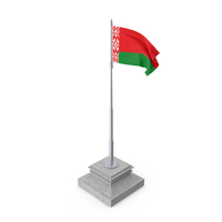 Belarus Flag On A Pole PNG & PSD Images