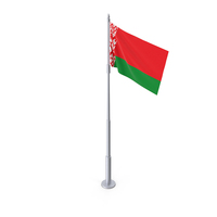 Belarus Flag On A Pole PNG & PSD Images