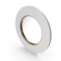 Round Mirror In A White Frame PNG & PSD Images