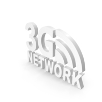 White 3G Network Signal Symbol PNG & PSD Images