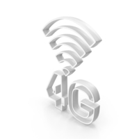 4G Signal White PNG & PSD Images
