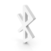 White Bluetooth Symbol PNG & PSD Images