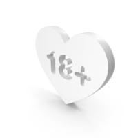 18+ Heart Age White PNG & PSD Images