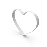 White Heart Frame PNG & PSD Images