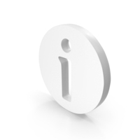White Round Info Symbol PNG & PSD Images