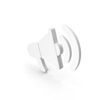 Mega Phone Speaker High Volume White PNG & PSD Images