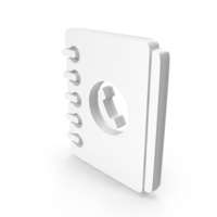 White Contact Book Symbol PNG & PSD Images
