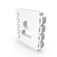 White User Accounts Contacts Symbol PNG & PSD Images
