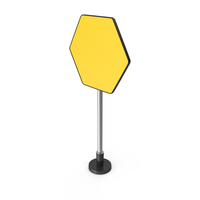 Blank Road Sign Board Hexagon PNG & PSD Images