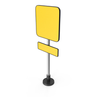 Blank Road Sign Board Square Top Rectangle Bottom PNG & PSD Images