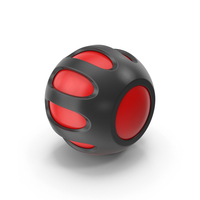 Black & Red Abstract Geometric Object PNG & PSD Images
