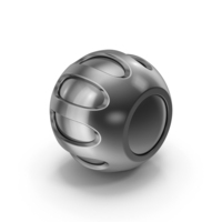 Chrome Abstract Geometric Object PNG & PSD Images