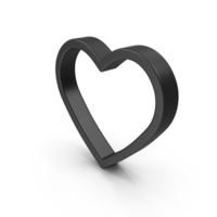 Heart Black PNG & PSD Images