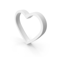Heart White PNG & PSD Images
