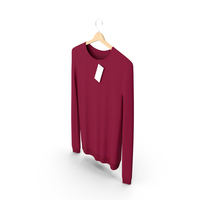Hanging Red Round Neck Sweater PNG & PSD Images