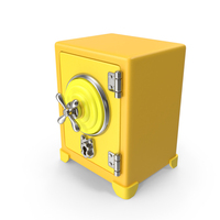 Yellow Cartoon Safety Locker PNG & PSD Images