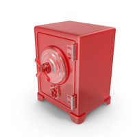 Red Cartoon Safety Locker PNG & PSD Images