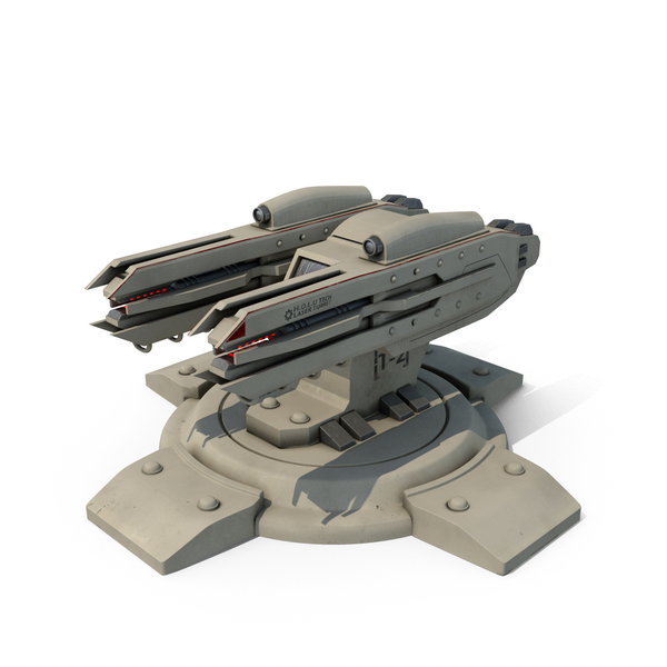 Rotated Laser Turret PNG & PSD Images