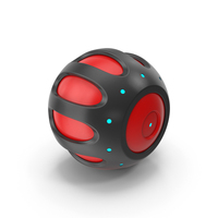 Black & Red Abstract Geometric Object PNG & PSD Images