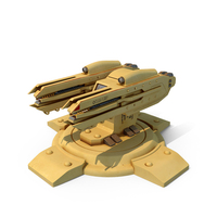 Yellow Laser Turret PNG & PSD Images