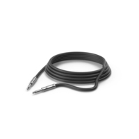 1/4 Inch Straight Electric Guitar Instrument Cable PNG & PSD Images