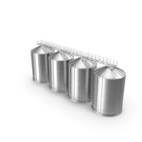 Steel Grain Storage Systems / Silos PNG & PSD Images