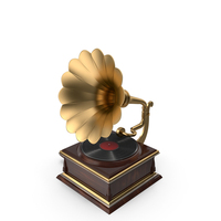 Antique Gramophone Record Player PNG & PSD Images