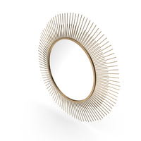 Pressler Sunburst Accent Mirror PNG & PSD Images