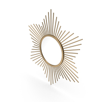 Gold Framed Mirror By Safavieh PNG & PSD Images