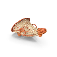 White Cornucopia Basket PNG & PSD Images
