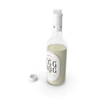 Half Empty Eggnog Bottle PNG & PSD Images
