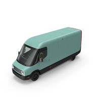 Electric Delivery Van With Simple Interior PNG & PSD Images