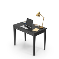 Black Side Table Set PNG & PSD Images