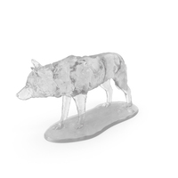 Transparent Plastic Wolf Statue PNG & PSD Images