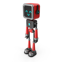 Black & Red Robot PNG & PSD Images