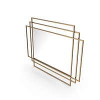 Mirror In A Gold Frame PNG & PSD Images